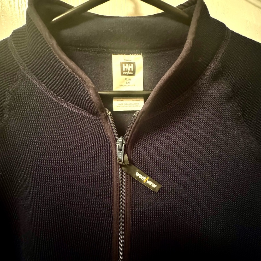 Helly Hansen Men's Dark Blue Zip-Up Pile Sweater